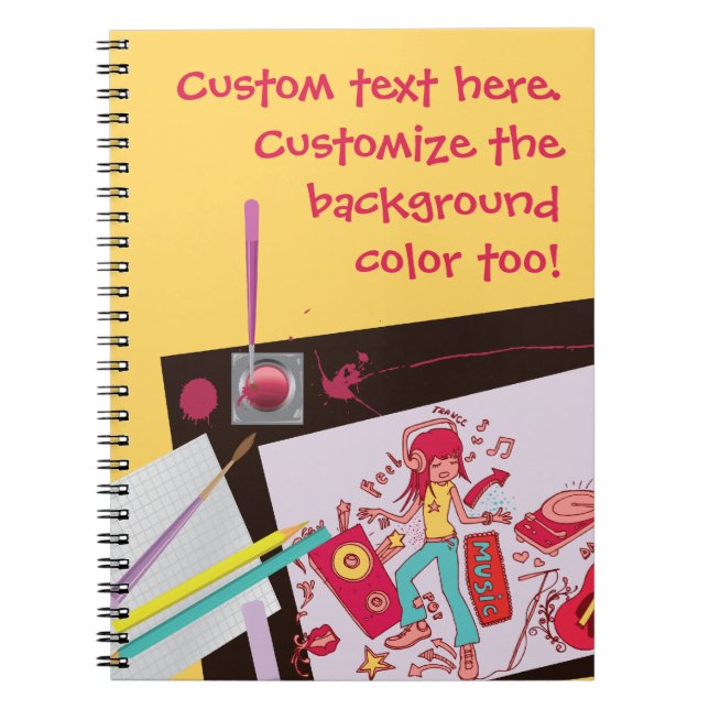 Doodles Art-Notebook Notizblock (Vorderseite)