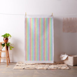 Doodles auf Pastel Rainbow Gradient Fabric Stoff