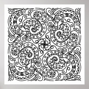 Doodles Color Me Beautiful Poster