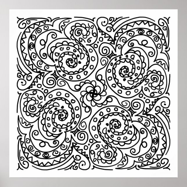 Doodles Color Me Beautiful Poster (Vorne)