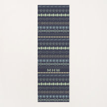 Doodles Muster Maßgeschneiderte Yogmatte für Monog