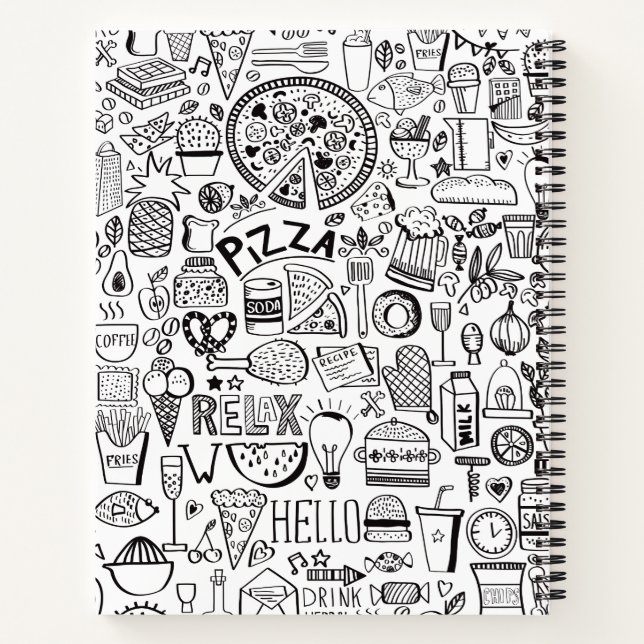 Doodles Notizbuch (Rückseite)