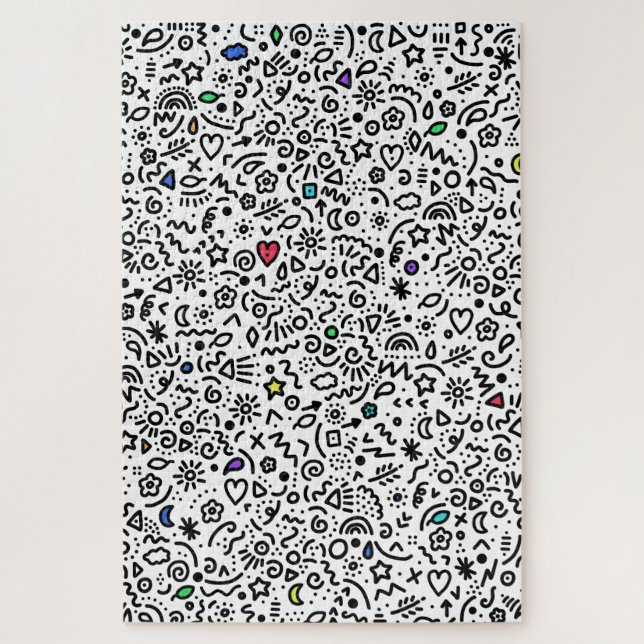Doodles! Pop der Farbe! Herausforderung Puzzle (Vertikal)