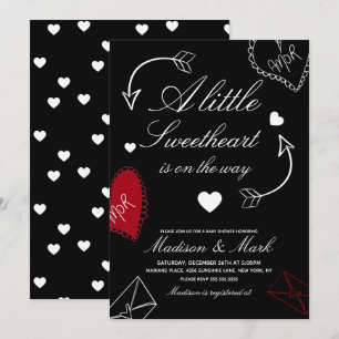 Doodles Schatz Auf dem Weg  Baby Shower  Einladung