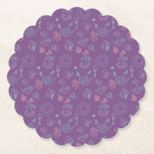 Doodles Tee Party Farbenfroh Whimiscal Untersetzer