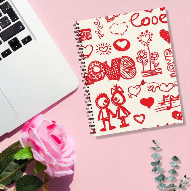 Doodling Liebe Gedanken Notizbuch (Von Creator hochgeladen)