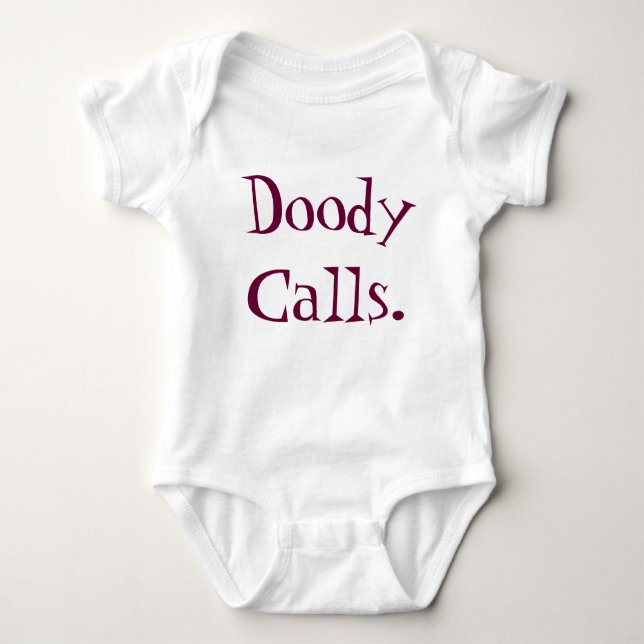 Doody Anrufe Baby Strampler (Vorderseite)