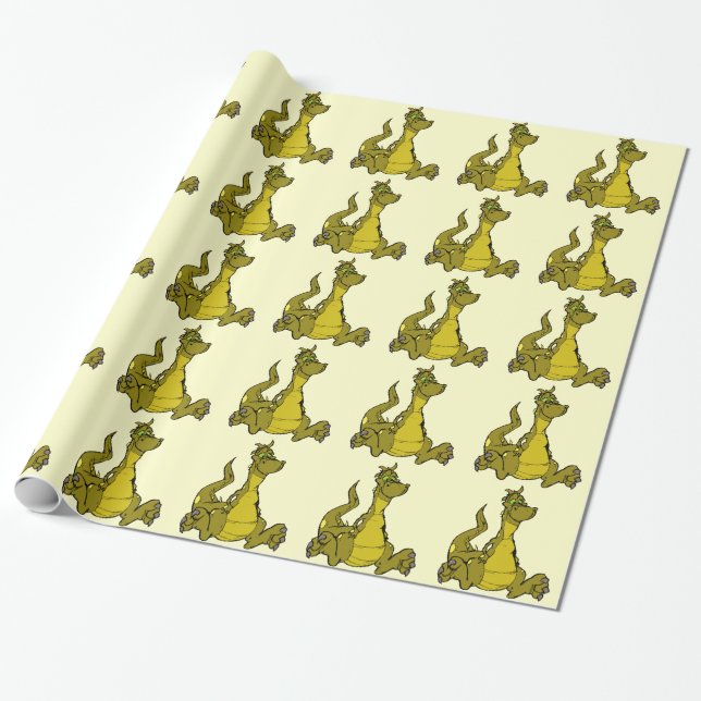 Doof Drache Geschenkpapier (Ungerollt)