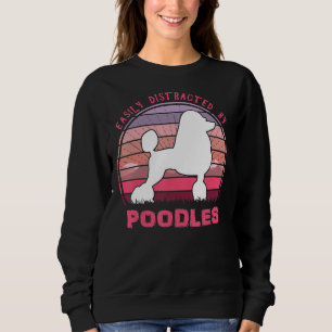 Doofie und Liebe leicht von Poodles Cool abgelenkt Sweatshirt