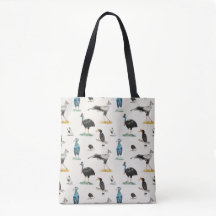 Doofy Birds Muster Tote Tasche