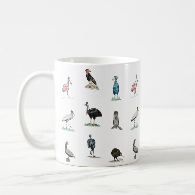 Doofy-Vogelmuster Kaffeetasse (Links)