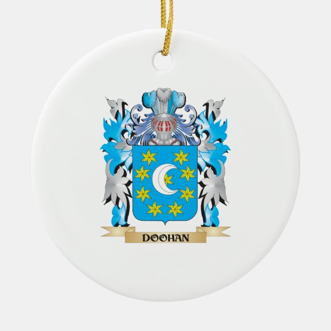 Doohan Wappen - Familienwappen Keramik Ornament (Vorne)