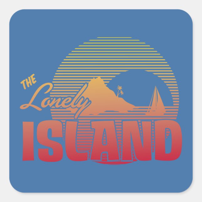 Dookie Island - Farbe Quadratischer Aufkleber (Vorderseite)