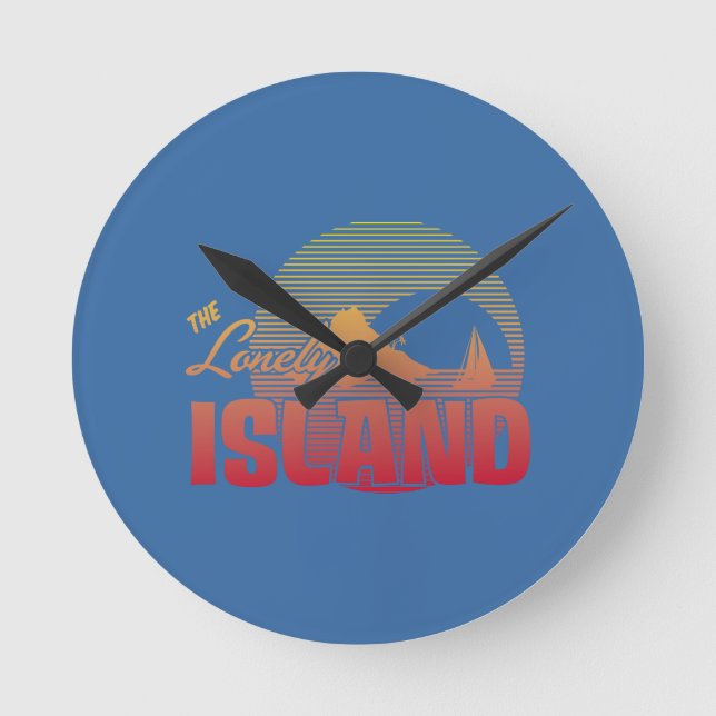 Dookie Island - Farbe Runde Wanduhr (Vorderseite)