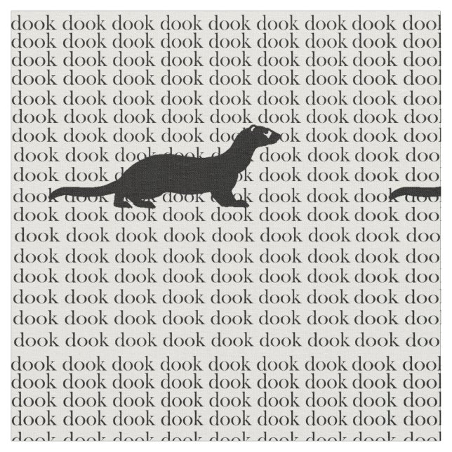 Dooking Frettchen Stoff (Nahaufnahme)