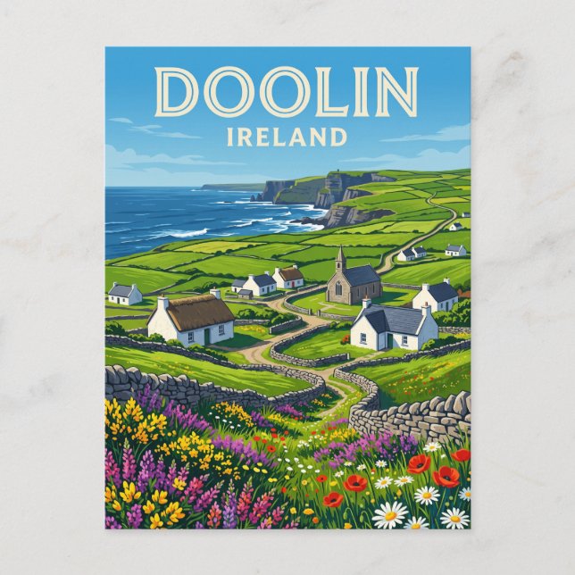 Doolin Irland Postkarte (Vorderseite)