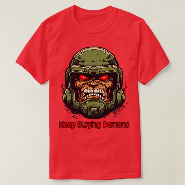 Doom Behielt Demons Typ T-Shirt (Design vorne)