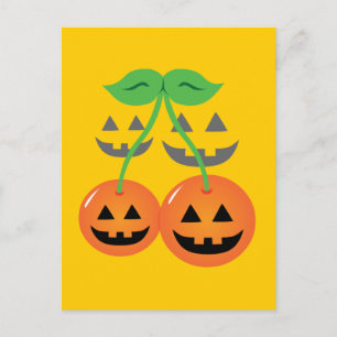 Doom Jack o' Lantern Cherries Postkarte