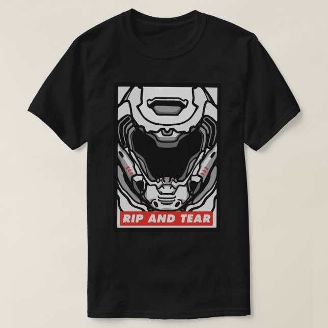 DOOM Slayer hat eine Posse Sticker.png T-Shirt (Design vorne)