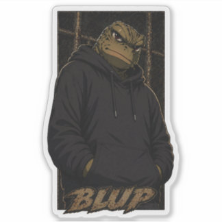 Doom The Bullfrog Streetwear Grafik Sweatshirt Aufkleber