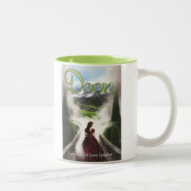 Doon: Behalten Sie Ruhe und kreuzen Sie die Brücke Zweifarbige Tasse (Rechts)