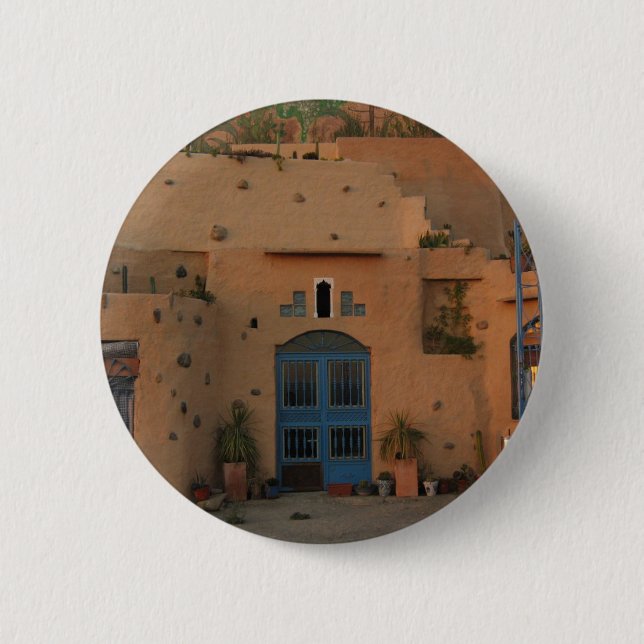Door Cool Clay House Foto Rund Abzeichen Button (Vorderseite)