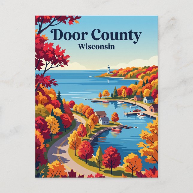 Door County USA Postkarte (Vorderseite)