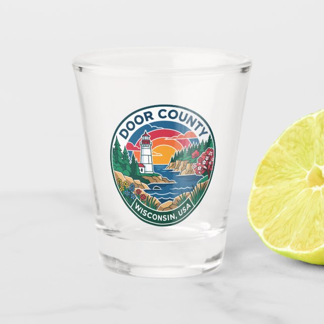 Door County USA Schnapsglas (Vorderseite)