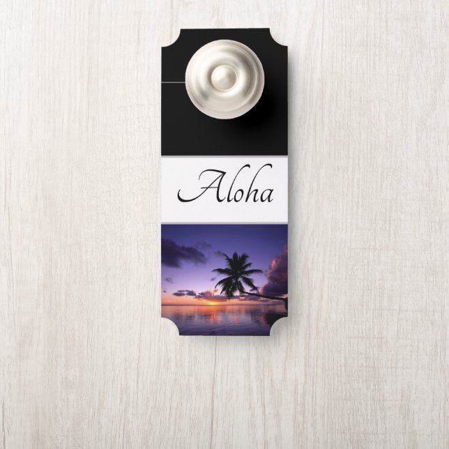 Door Hanger Aloha Hawaiian Sunset Türanhänger (Auf Knauf)