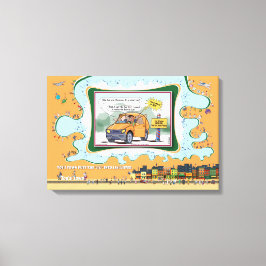 Door Is a Jar | Literal Wordplay Humor 24x16 Leinwanddruck