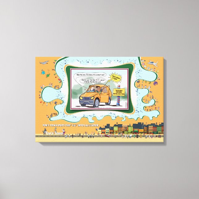 Door Is a Jar | Literal Wordplay Humor 24x16 Leinwanddruck (Vorderseite)