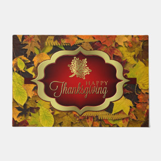 Door Mat - Autumnal Happy Thanksgiving Fußmatte