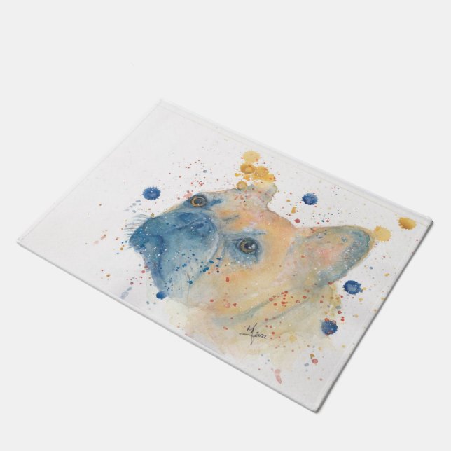 Door Mat - Bull Dog Fußmatte (Schrägansicht)