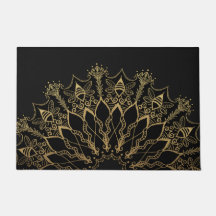 Door Mat - Golden Bee Mandala