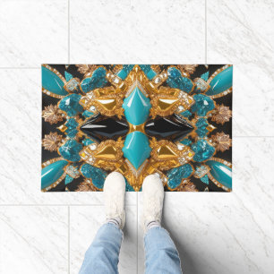 Door Mat mit Bahamas-Farbgestaltung Fußmatte