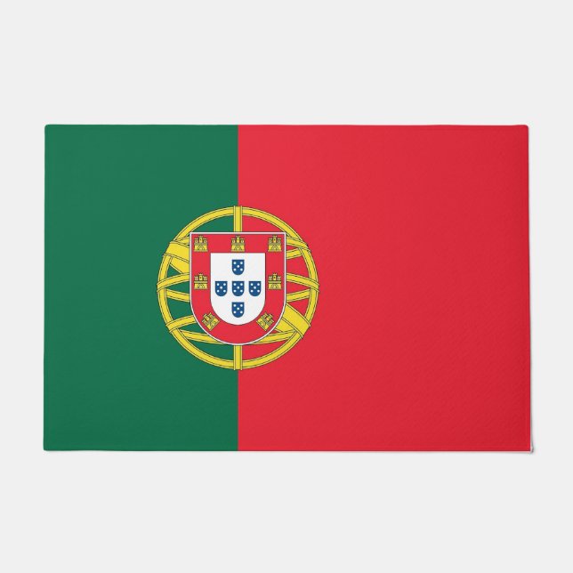 Door Mat mit der Flagge Portugals Fußmatte (Vorderseite)
