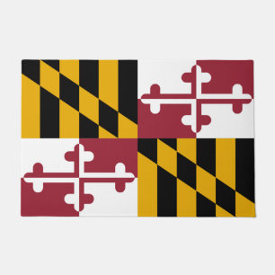Door Mat mit der Flagge von Maryland Staat, USA Fußmatte