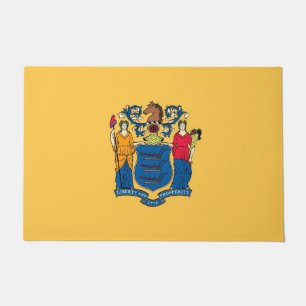 Door Mat mit Flag New Jersey Staat, USA Fußmatte