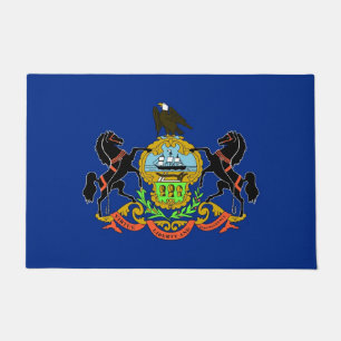Door Mat mit Flag Pennsylvania Staat, USA Fußmatte