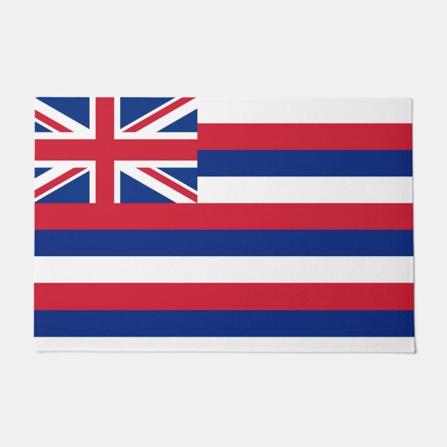 Door Mat mit Flagge des Hawaii-Staat, USA Fußmatte (Vorderseite)
