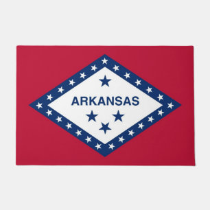 Door Mat mit Flagge des Staat Arkansas, USA Fußmatte