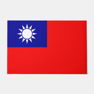 Door Mat mit Flagge Taiwans Fußmatte
