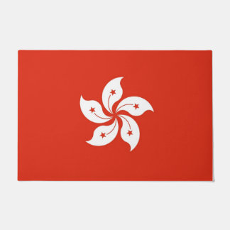 Door Mat mit Flagge von Hongkong Fußmatte