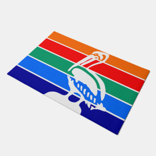 Door Mat mit Flagge von St. Petersburg Fußmatte
