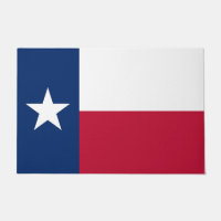 Door Mat mit Flagge von Texas Staat, USA