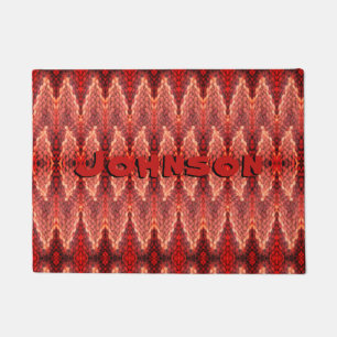 Door Mat - Muster mit Namen Fußmatte