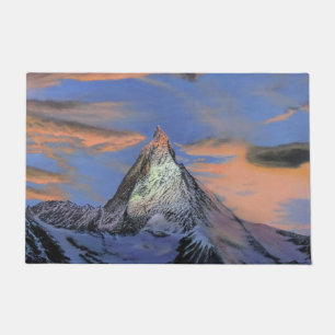 Door Mat - "The Matterhorn at Sunset" Fußmatte