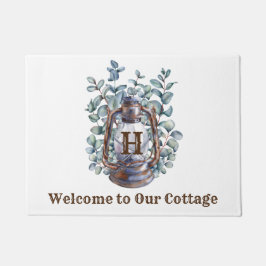 Door Mat Willkommen in unserer Hütte Fußmatte