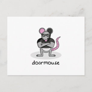 Door Mouse Postkarte
