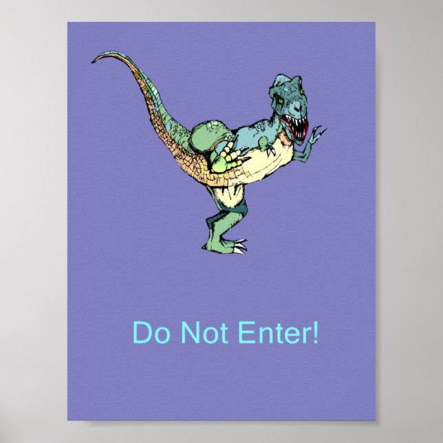 Door Poster nicht eingeben! - Dinosaurier (Vorne)
